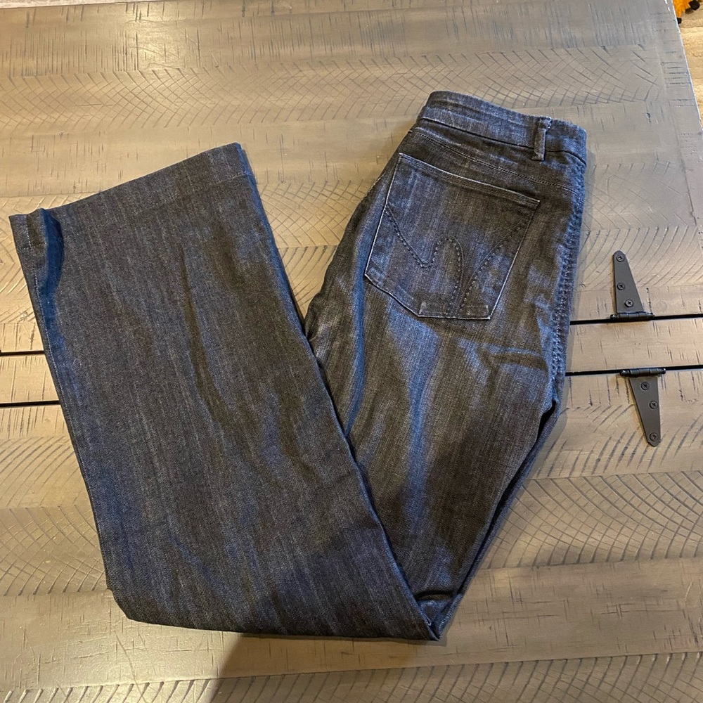 COH Citizens of Humanity jeans- Birkin Stretch, low waist, Wide Leg, size 30